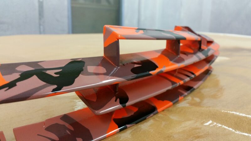 Car Various Elements Coated In Fancy Illusion Hydrographic Film