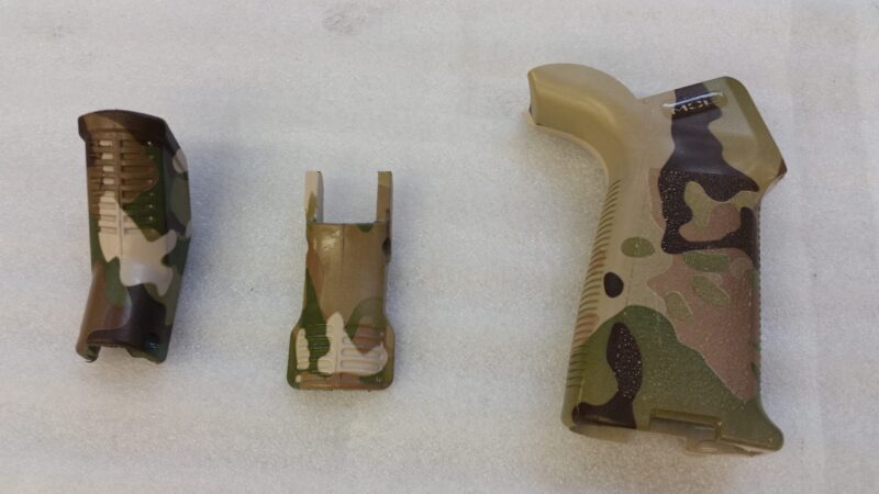 Guns Elements Coated In Military Camouflage Hydrographic Film