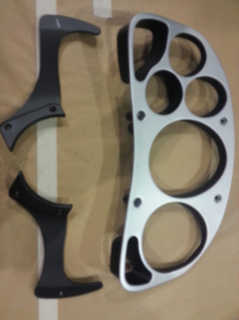 Ferrari F430 various parts coated in carbon fibre hydrographic film painted black
