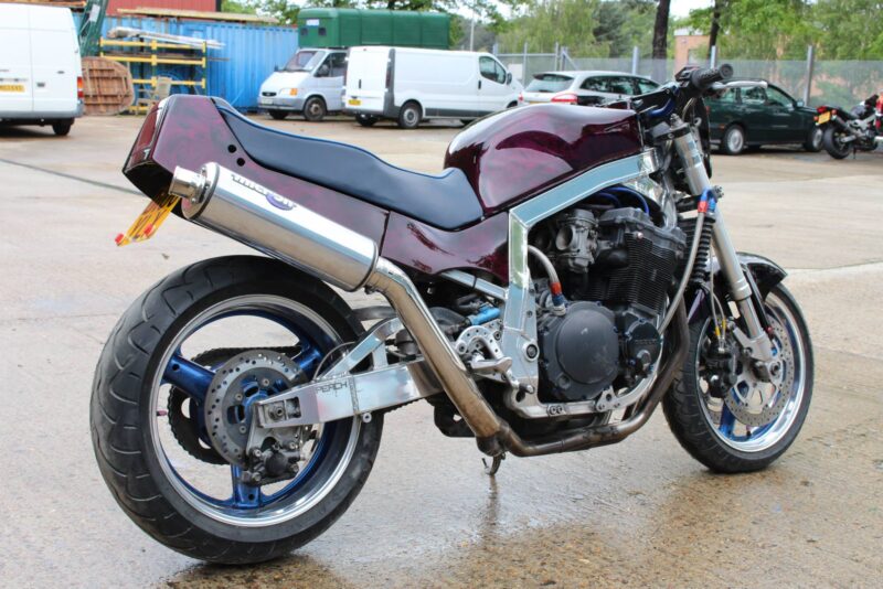 Suzuki coated in dark wood