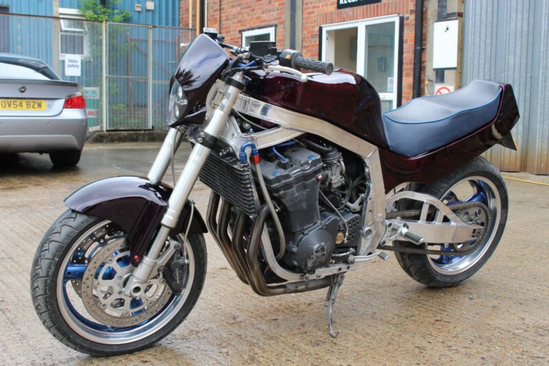 Suzuki coated in dark wood