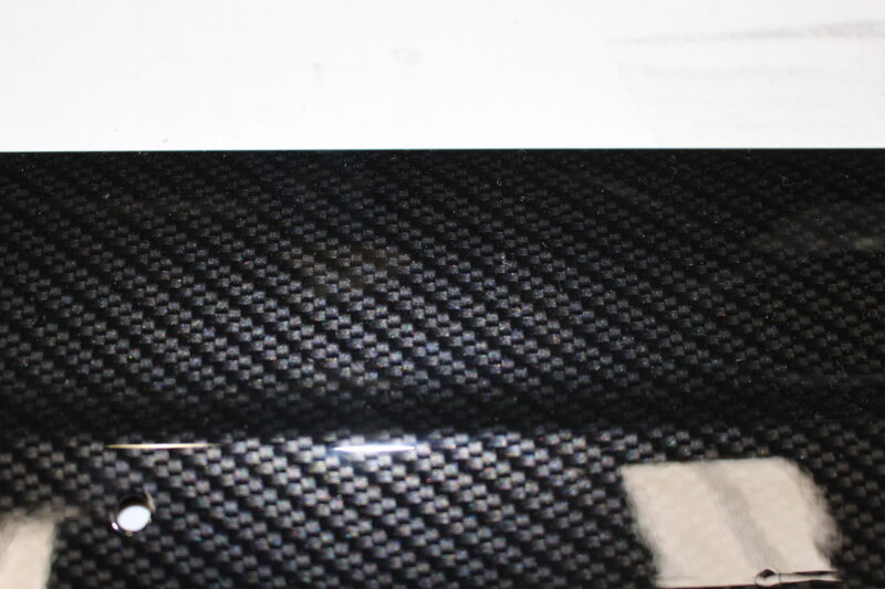 Mitsubishi interior coated in carbon fibre