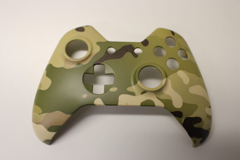 Gamepad Coated In Camouflage Hydrographic Film