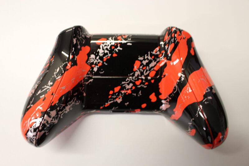 Gamepad Coated In Fancy Illusion Hydrographic Film