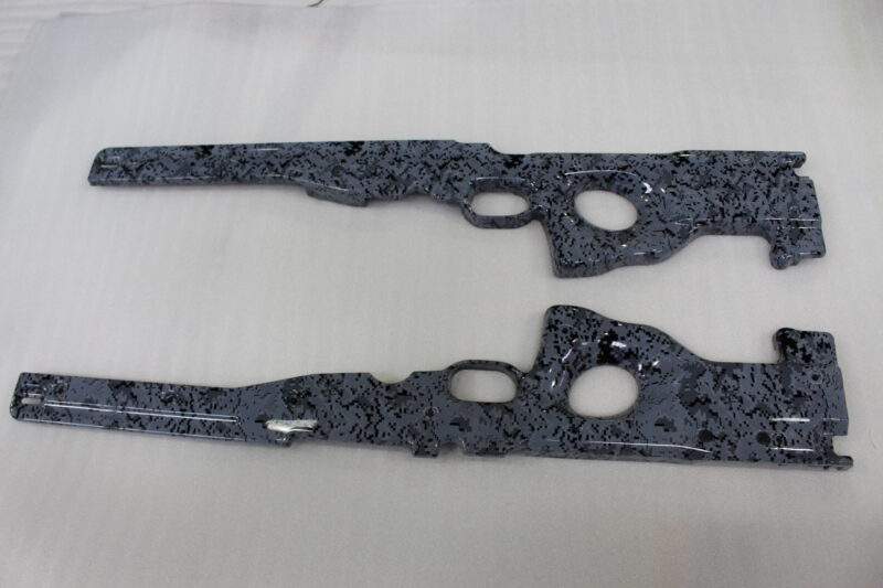 Guns Coated In Camouflage Hydrographic Film