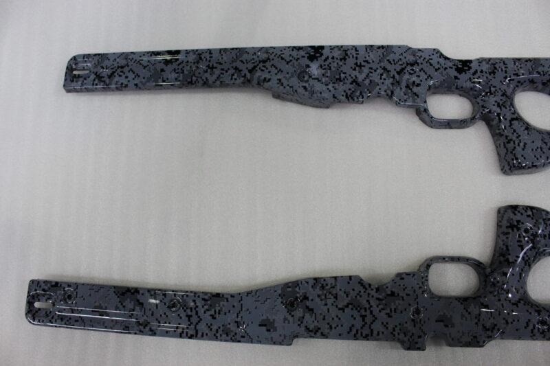 Guns Coated In Camouflage Hydrographic Film