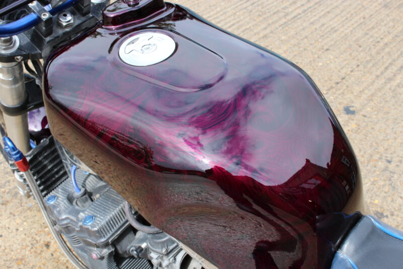 Suzuki coated in dark wood