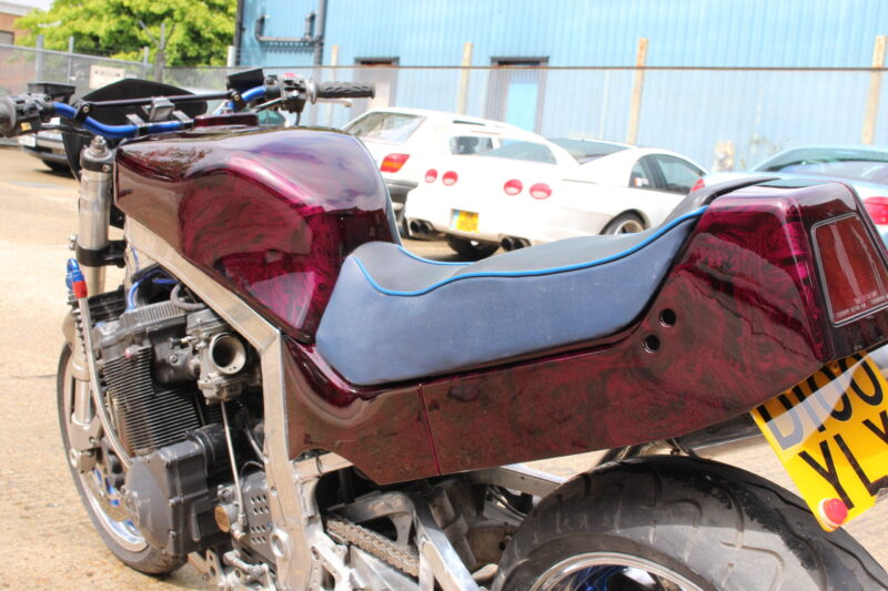 Suzuki coated in dark wood