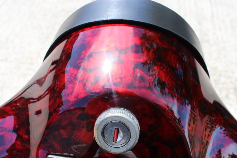 Vespa P200E skuter coated in dark skulls