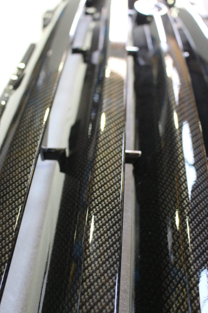 Land Rover exterior coated in carbon fibre