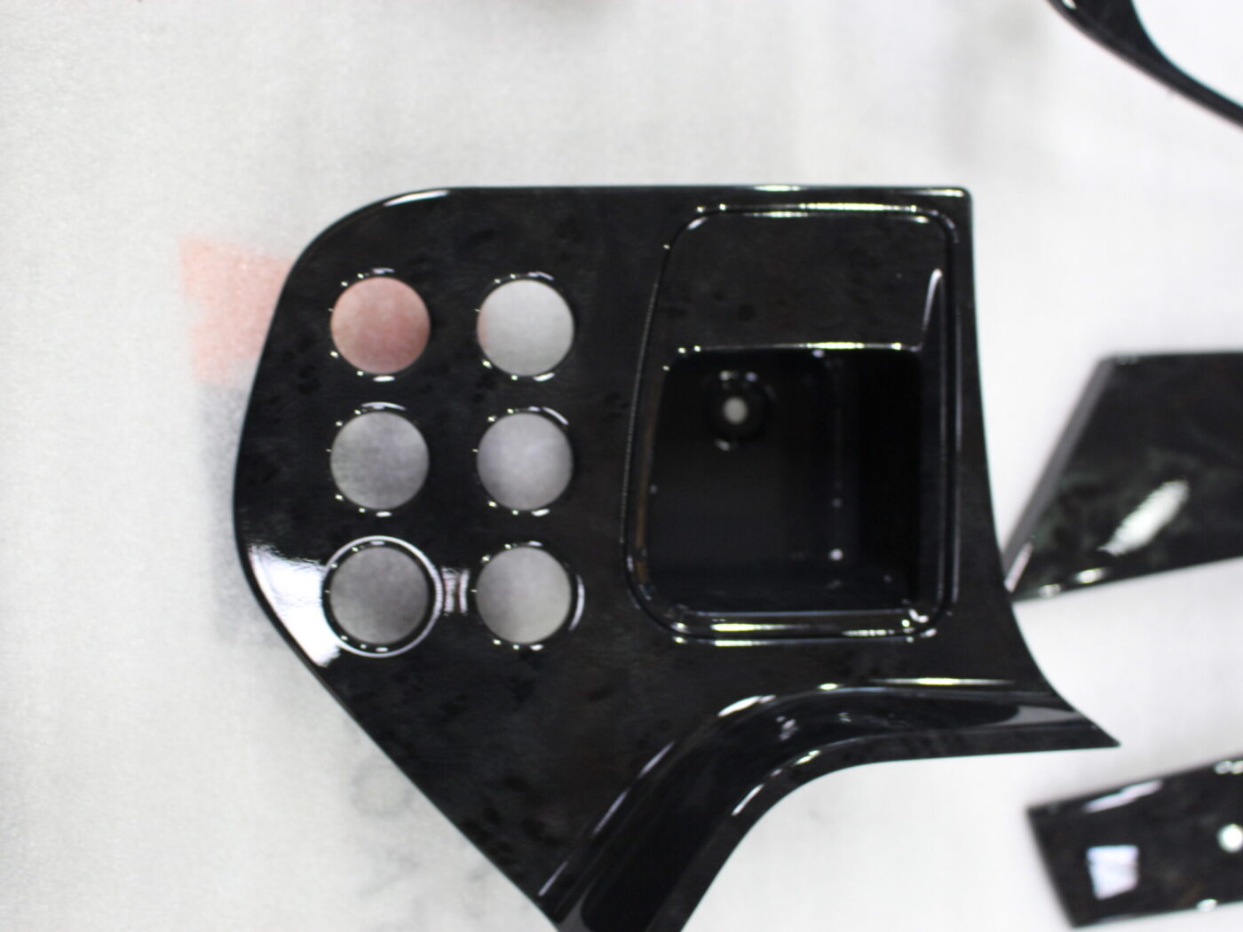 Car Interior Elements Painted Black And Burlwood