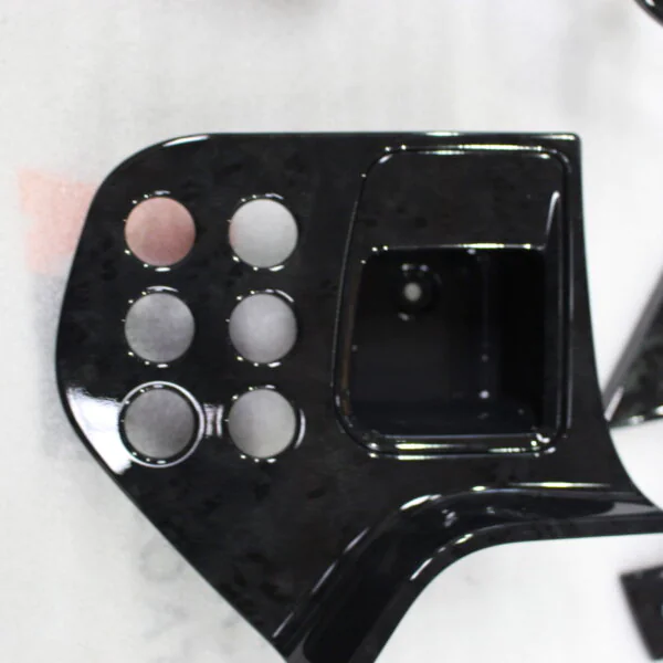 Car Interior Elements Painted Black And Burlwood