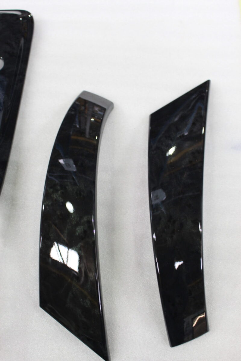 Car Interior Elements Painted Black And Burlwood