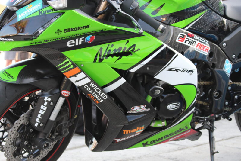Kawasaki Ninja  (Bournemouth Kawasaki Team ) Coated and Painted at Wicked Coatings
