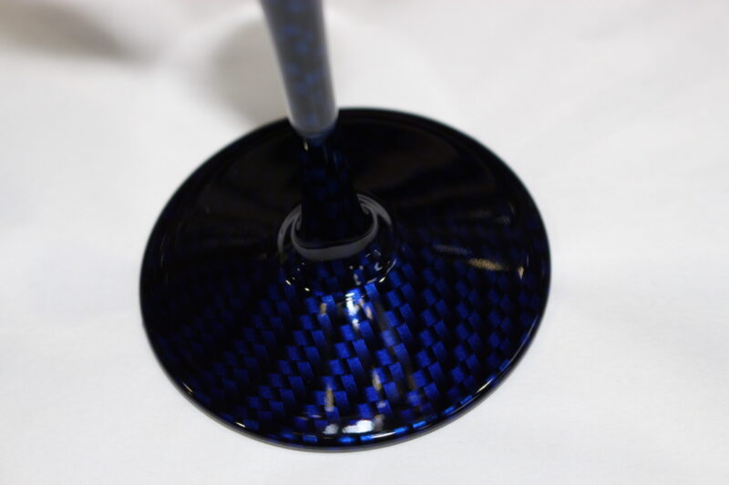 Glasses Coated In Carbon Fibre Painted Dark Blue
