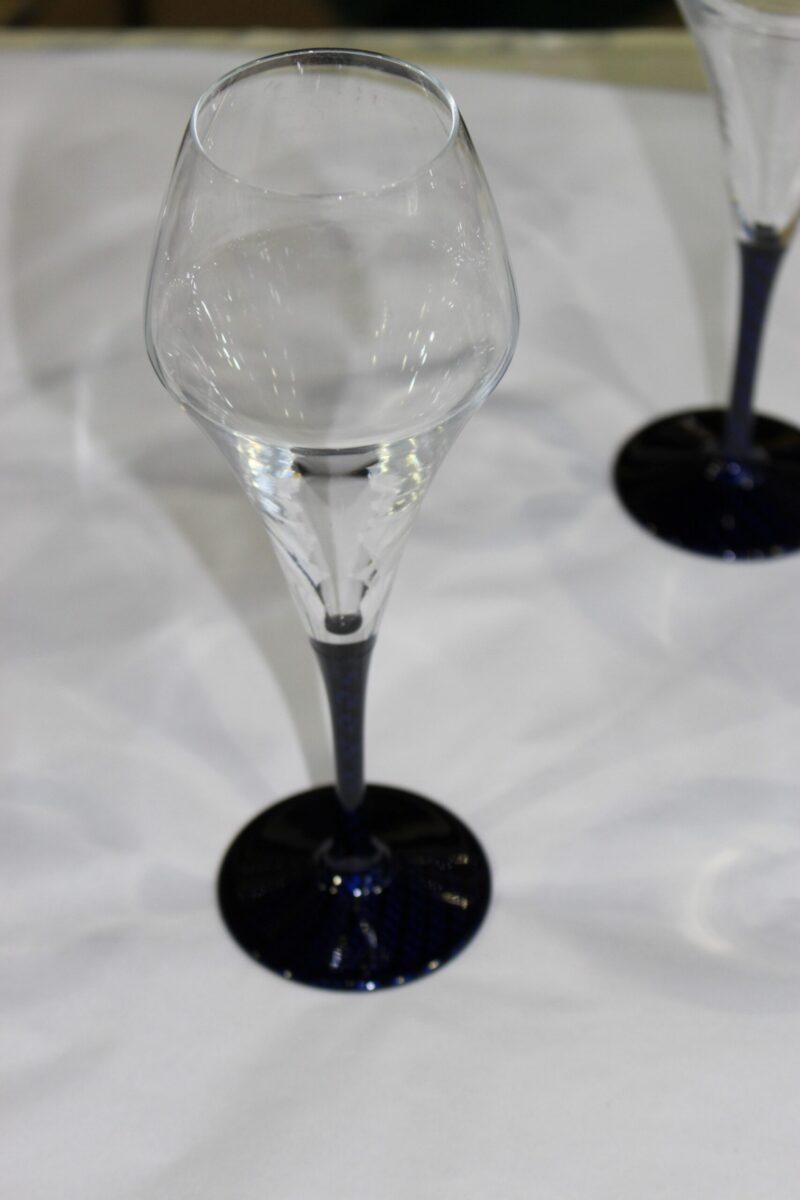 Glasses Coated In Carbon Fibre Painted Dark Blue