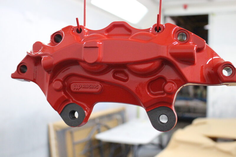 Car breaks painted red
