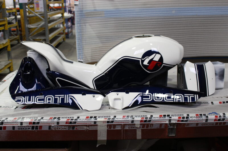 Ducati painted and coated at Wicked Coatings