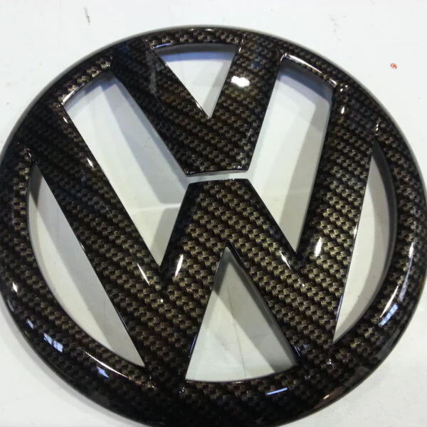 VW Exterior Various Parts Coated In Carbon Fibre Hydrographic Film Painted Black