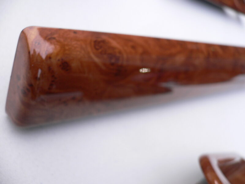 Various car interior elements coated in wood hydrographic film