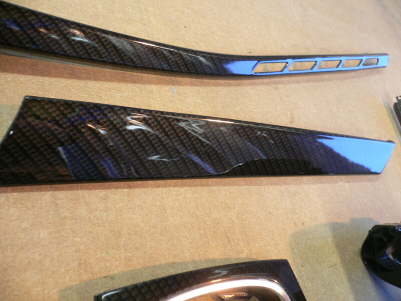 Audi various elements coated in carbon fibre hydrographic film painted black