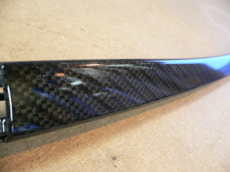 Audi various elements coated in carbon fibre hydrographic film painted black
