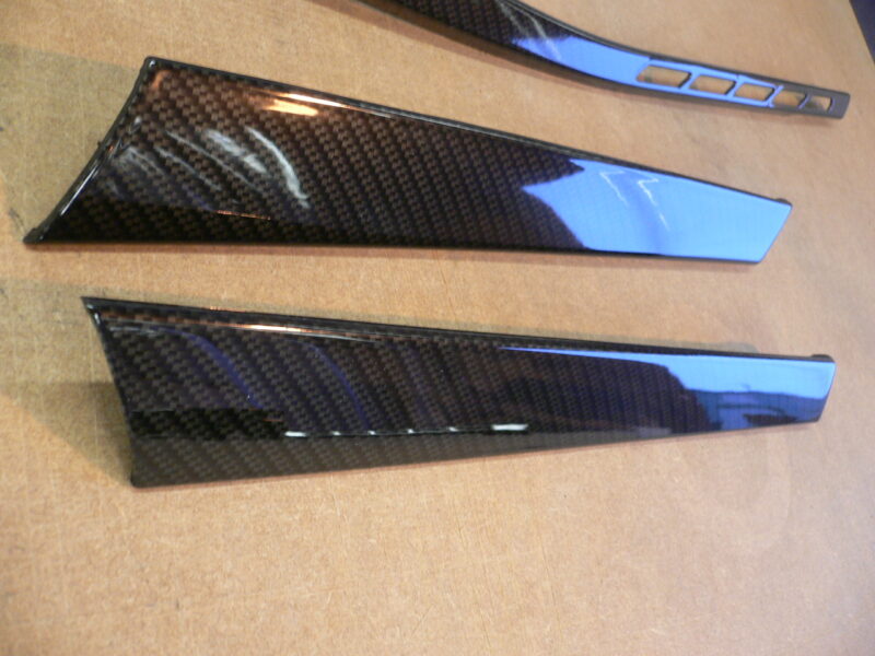 Audi various elements coated in carbon fibre hydrographic film painted black