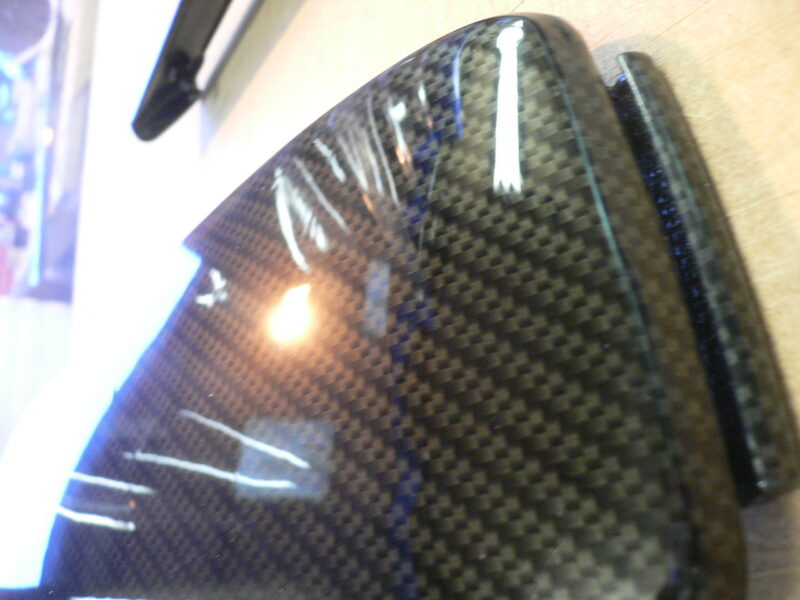 Audi various elements coated in carbon fibre hydrographic film painted black