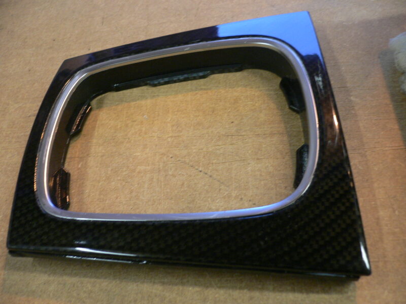Audi various elements coated in carbon fibre hydrographic film painted black