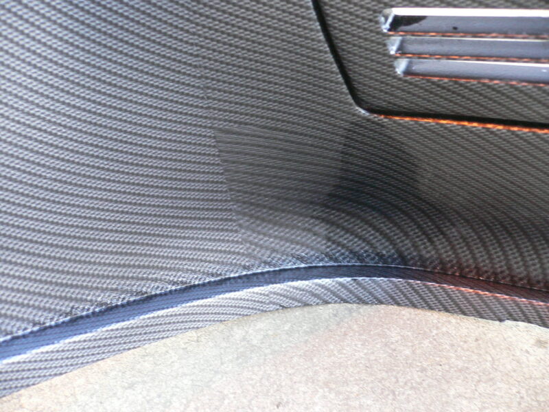Dashboard Coated In Carbon Fibre