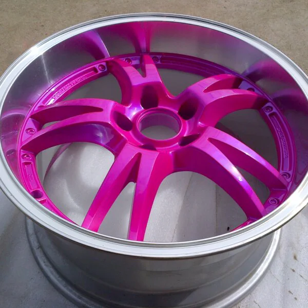Wheels painted pink