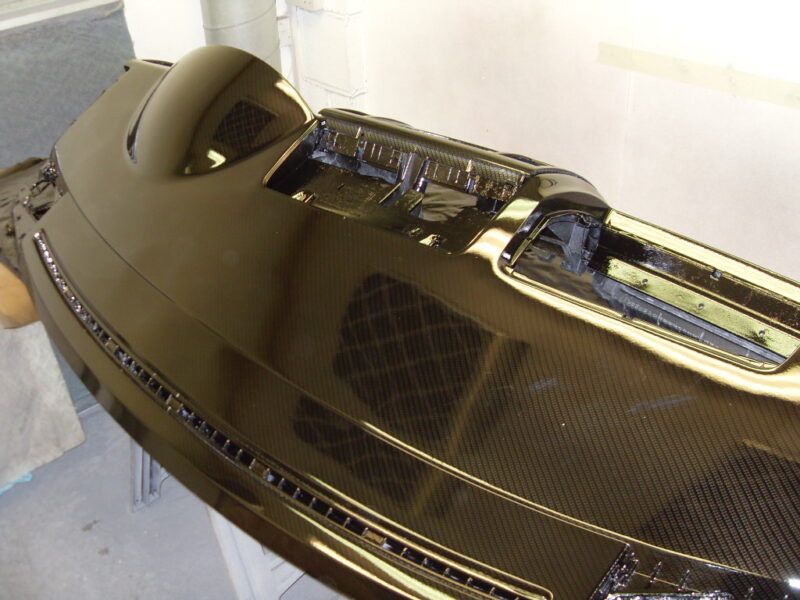 Dashboard Coated In Carbon Fibre