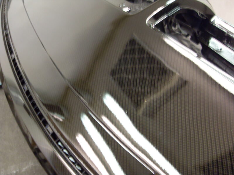 Dashboard Coated In Carbon Fibre