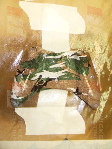 Gamepad Coated In Camouflage Hydrographic Film