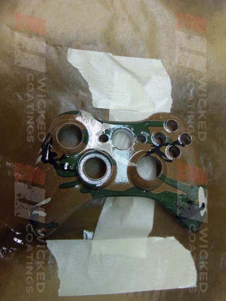 Gamepad Coated In Camouflage Hydrographic Film