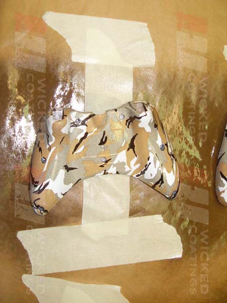 Gamepad Coated In Camouflage Hydrographic Film
