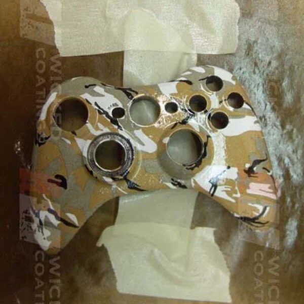 Gamepad Coated In Camouflage Hydrographic Film