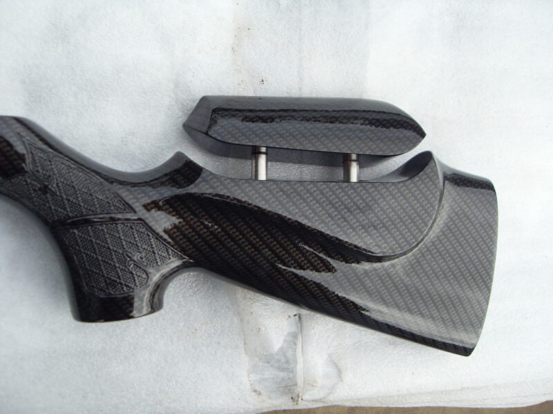 Guns Elements Coated In Carbon Fibre Hydrographic Film Painted Black
