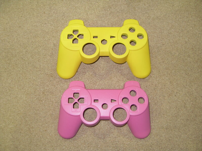 Gamepad Painted Pink and Yellow
