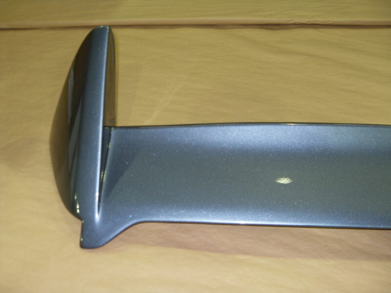 Car exterior parts coated in carbon fibre painted silver