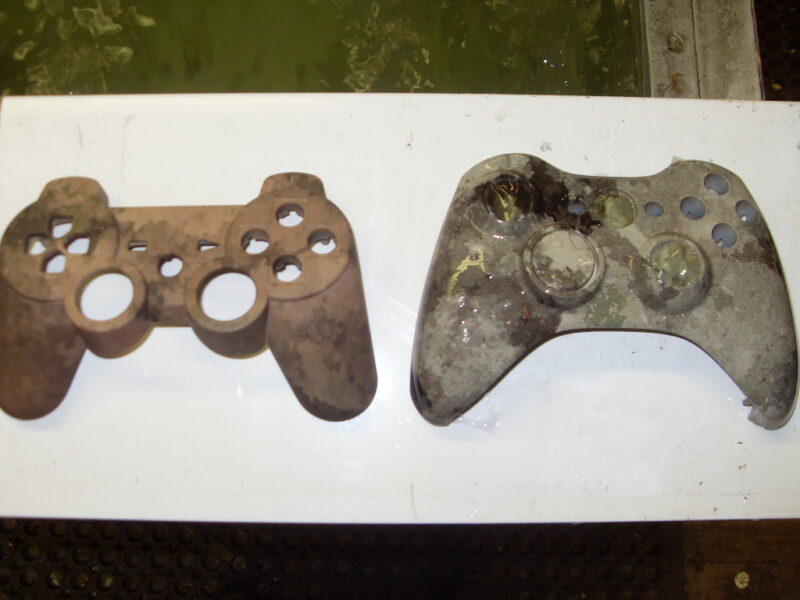 Gamepad Coated In Camouflage Hydrographic Film