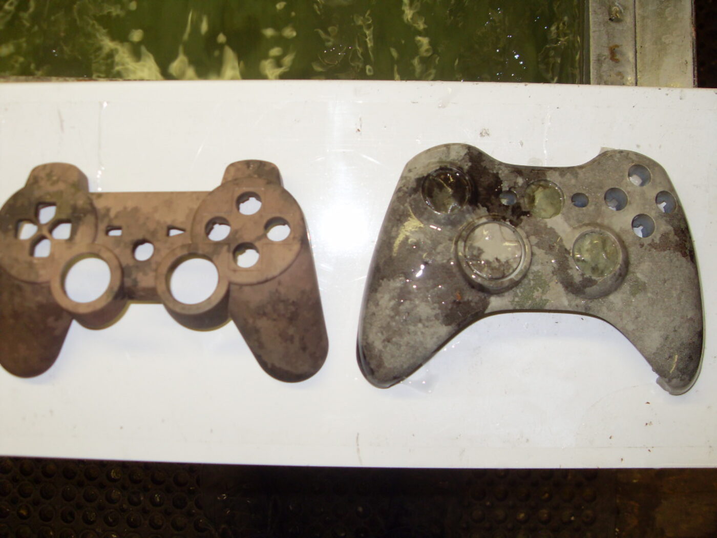 Gamepad Coated In Camouflage Hydrographic Film