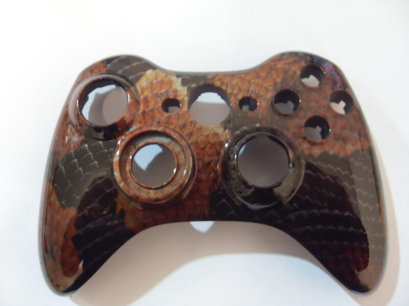 Gamepad Coated In Snake Skin Hydrographic Film