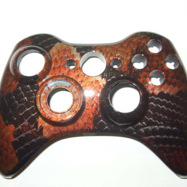 Gamepad Coated In Snake Skin Hydrographic Film