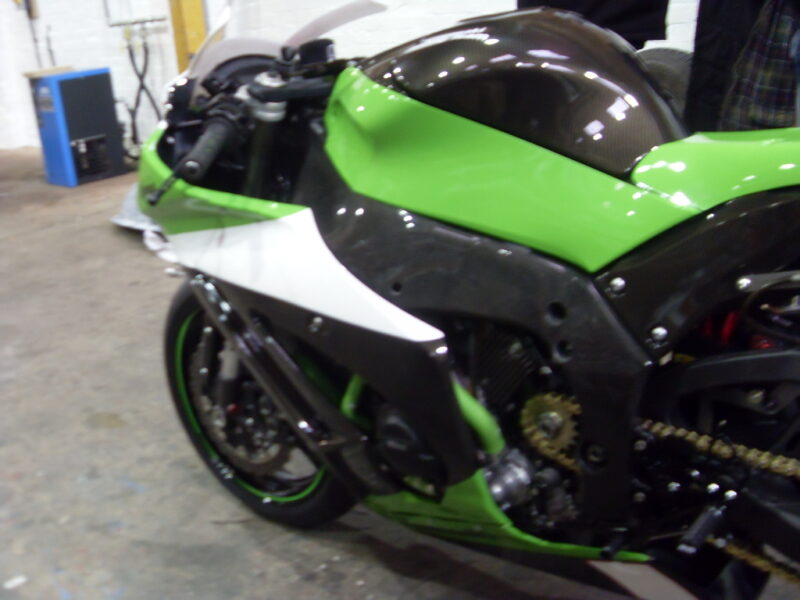 Kawasaki Ninja ZX10R ( Bournemouth Kawasaki Racing Team ) Painted And Coated At Wicked Coatings