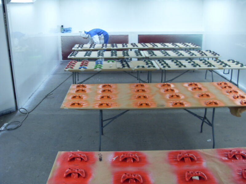 Console Game Controllers In Painting Chamber At Wicked Coatings