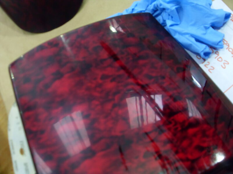 Motorbike Tank Coated In Skull Painted Red