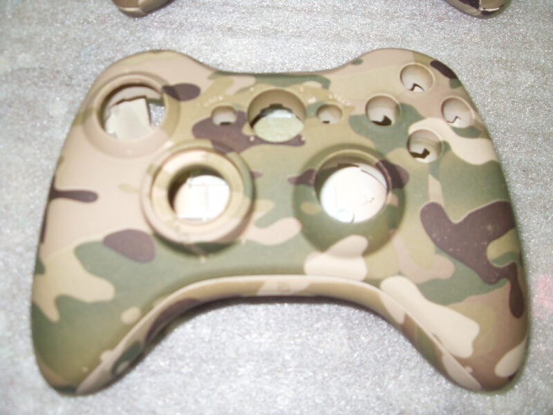 Xbox 360 and Gamepads Coated In Camouflage Hydrographic Film