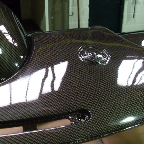MG-F dashboard coated in carbon fibre hydrographic film painted black