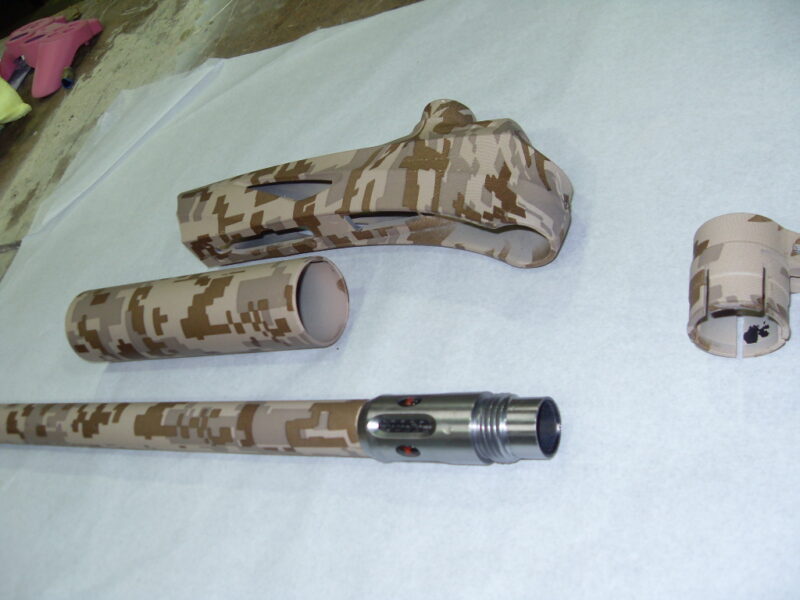 Guns Elements Coated In Military Hydrographic Film